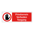 Privéterrein Verboden Toegang
