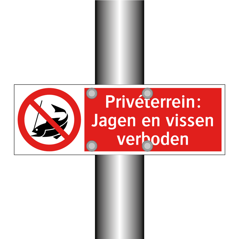 Privéterrein: Jagen en vissen verboden