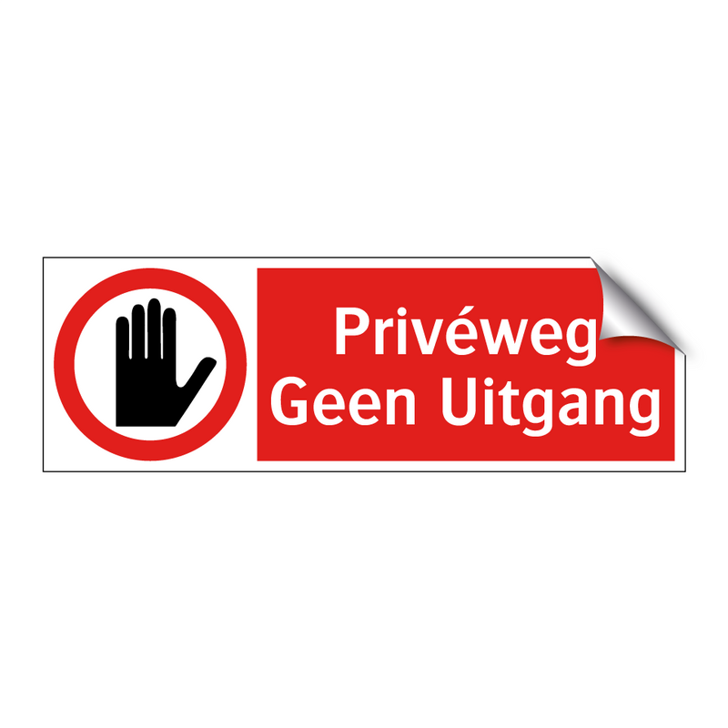 Privéweg Geen Uitgang