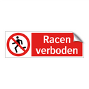 Racen verboden
