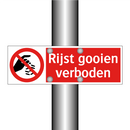 Rijst gooien verboden