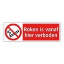 Roken is vanaf hier verboden