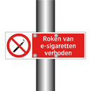 Roken van e-sigaretten verboden