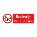 Rookvrije zone bij wet