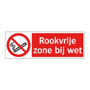 Rookvrije zone bij wet