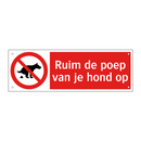 Ruim de poep van je hond op