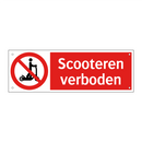 Scooteren verboden