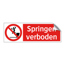 Springen verboden