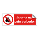 Storten van puin verboden