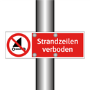 Strandzeilen verboden