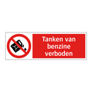 Tanken van benzine verboden