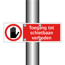 Toegang tot schietbaan verboden