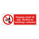 Toegang vanaf 18 jaar. Alcohol en harddrugs verboden