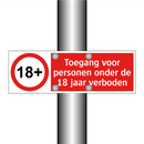 Toegang voor personen onder de 18 jaar verboden