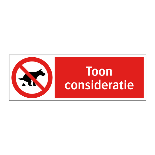 Toon consideratie