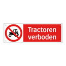 Tractoren verboden
