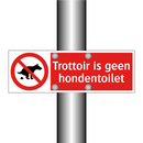 Trottoir is geen hondentoilet