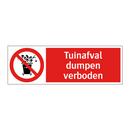 Tuinafval dumpen verboden