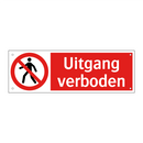 Uitgang verboden