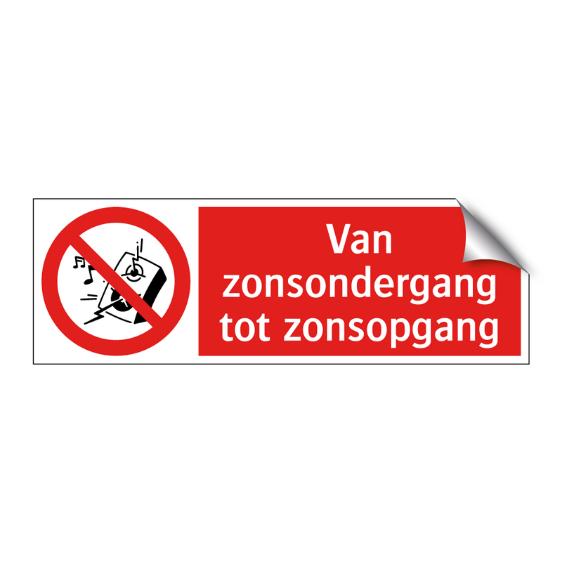 Van zonsondergang tot zonsopgang