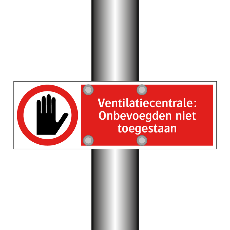 Ventilatiecentrale: Onbevoegden niet toegestaan