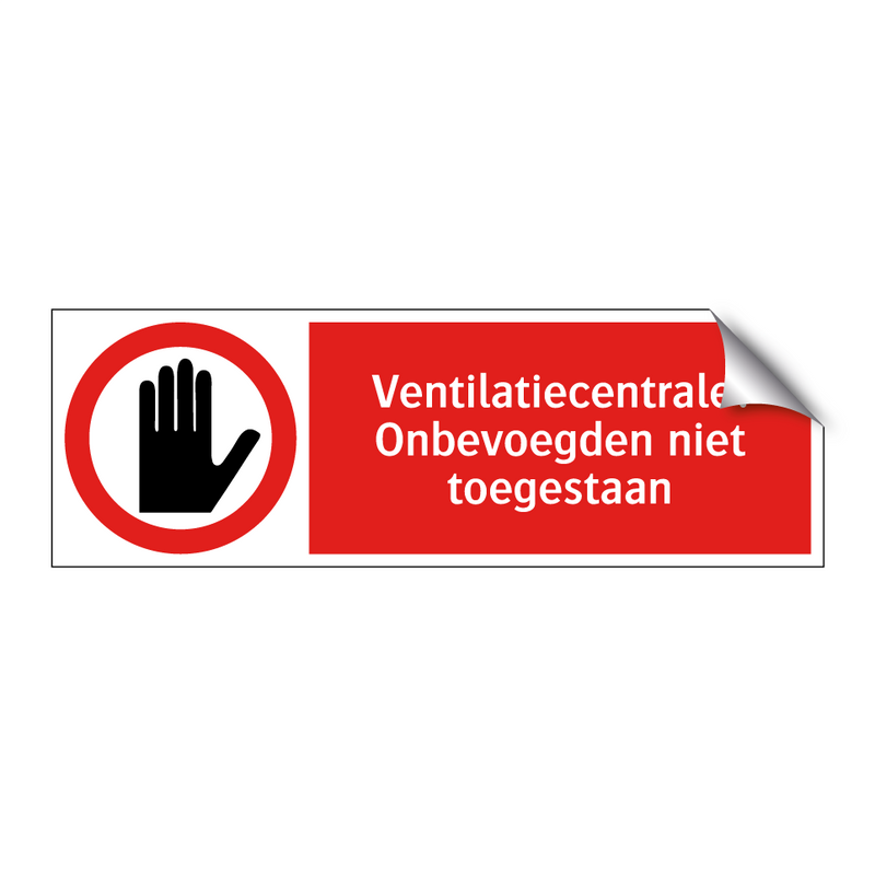 Ventilatiecentrale: Onbevoegden niet toegestaan