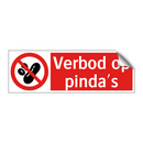 Verbod op pinda's
