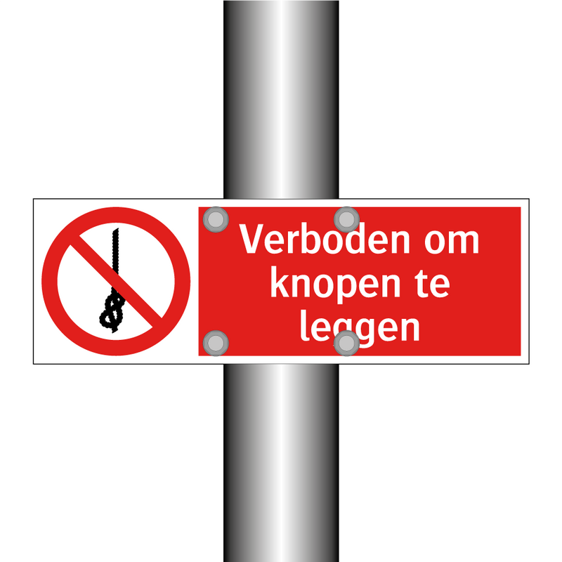 Verboden om knopen te leggen