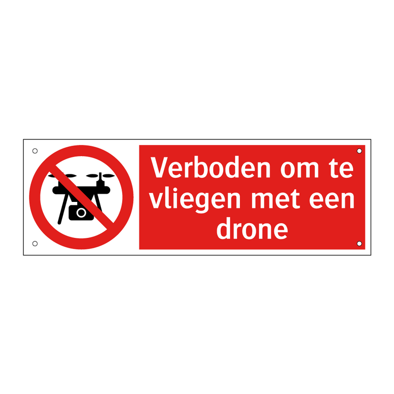 Verboden om te vliegen met een drone
