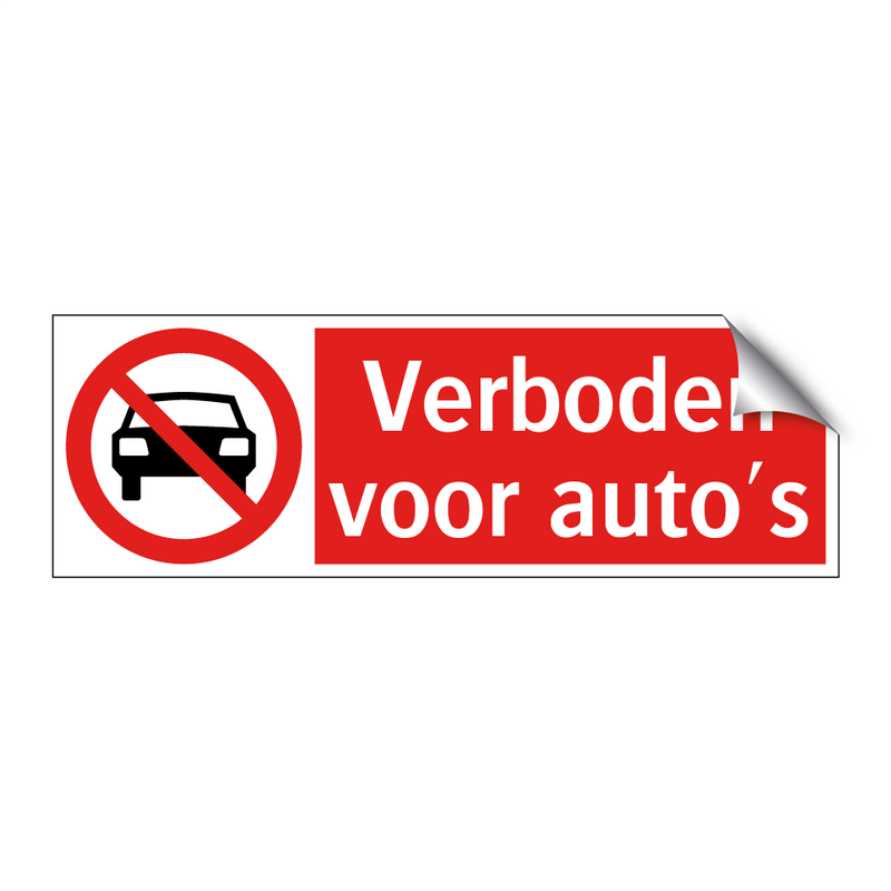 Verboden voor auto's