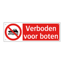Verboden voor boten