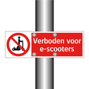 Verboden voor e-scooters