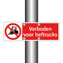 Verboden voor heftrucks