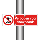Verboden voor snowboards