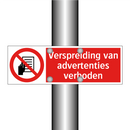 Verspreiding van advertenties verboden