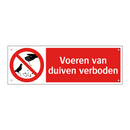 Voeren van duiven verboden