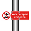 Voor campers verboden