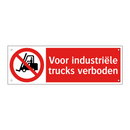 Voor industriële trucks verboden