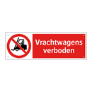 Vrachtwagens verboden
