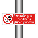 Vrijhandig en handmatig slijpen verboden