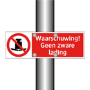 Waarschuwing! Geen zware lading