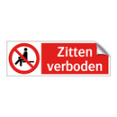 Zitten verboden