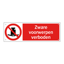 Zware voorwerpen verboden