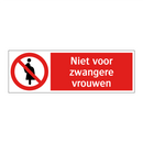 Niet voor zwangere vrouwen