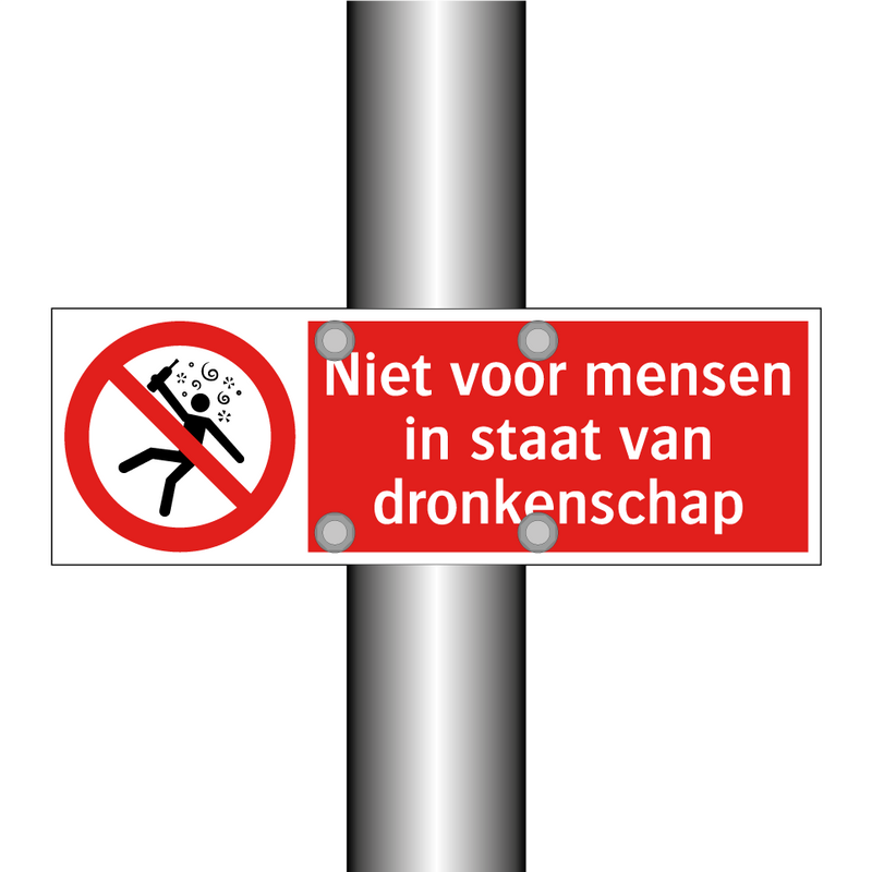 Niet voor mensen in staat van dronkenschap