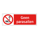 Geen parasailen