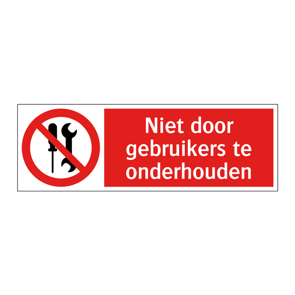 Niet door gebruikers te onderhouden