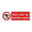 Niet over de barrière gaan