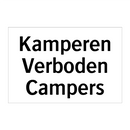 Kamperen Verboden Campers & Kamperen Verboden Campers & Kamperen Verboden Campers