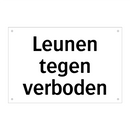 Leunen tegen verboden & Leunen tegen verboden & Leunen tegen verboden & Leunen tegen verboden